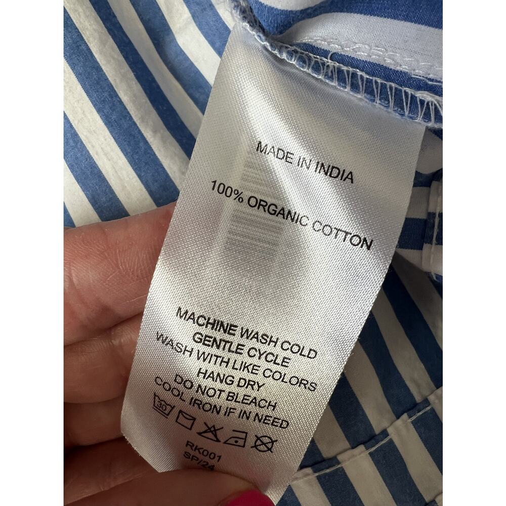 Quince Blue and White Striped Maxi Dress - Picture 11 of 13